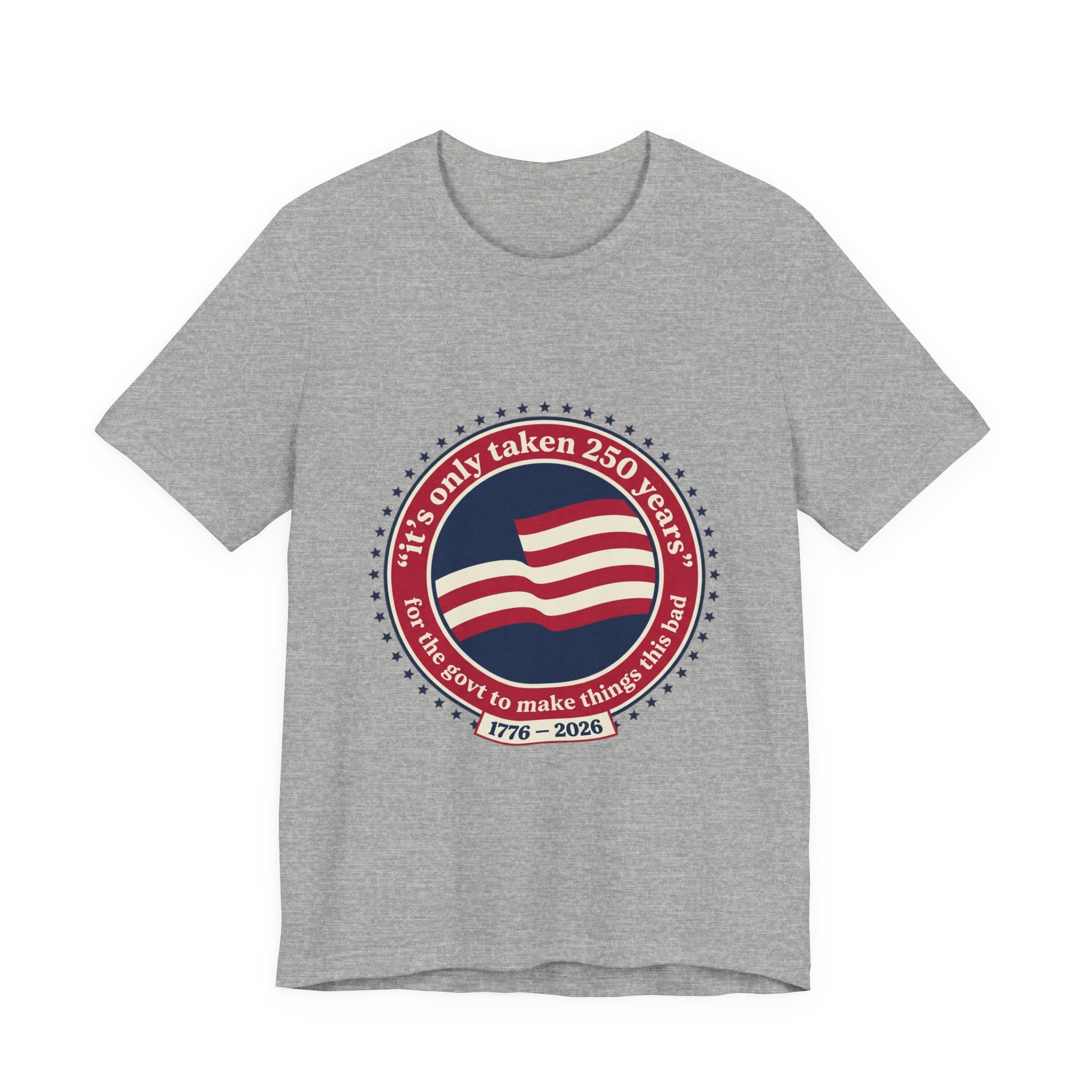 USA 250 Vintage Distressed Flag Tee | 1776–2026 Memorial Day
