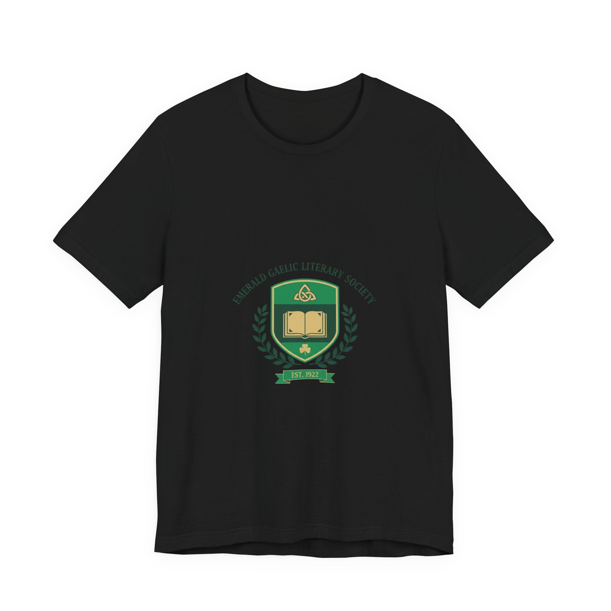 Celtic Crest Library Logo T-Shirt | Gaelic serif crest, Irish heritage