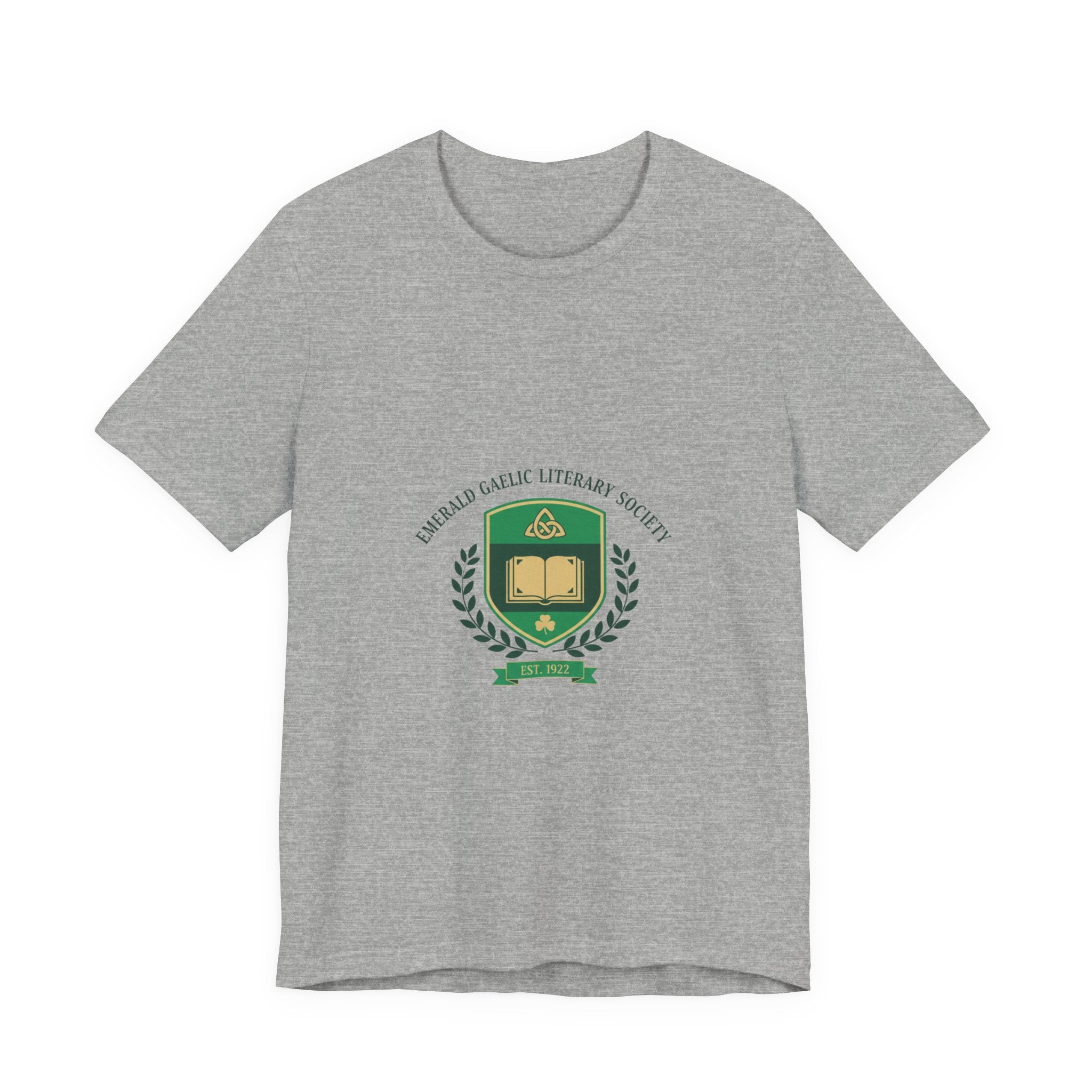 Celtic Crest Library Logo T-Shirt | Gaelic serif crest, Irish heritage