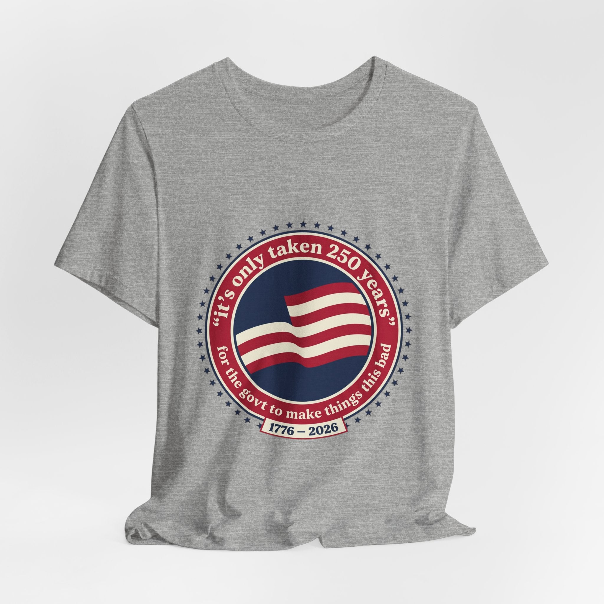 USA 250 Vintage Distressed Flag Tee | 1776–2026 Memorial Day