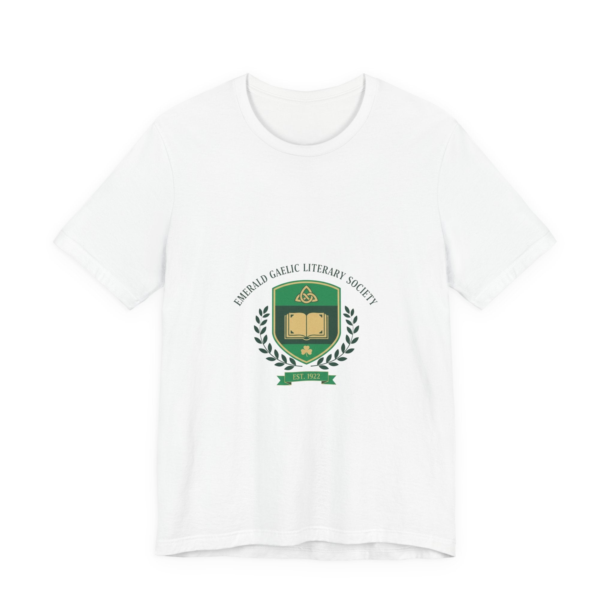 Celtic Crest Library Logo T-Shirt | Gaelic serif crest, Irish heritage