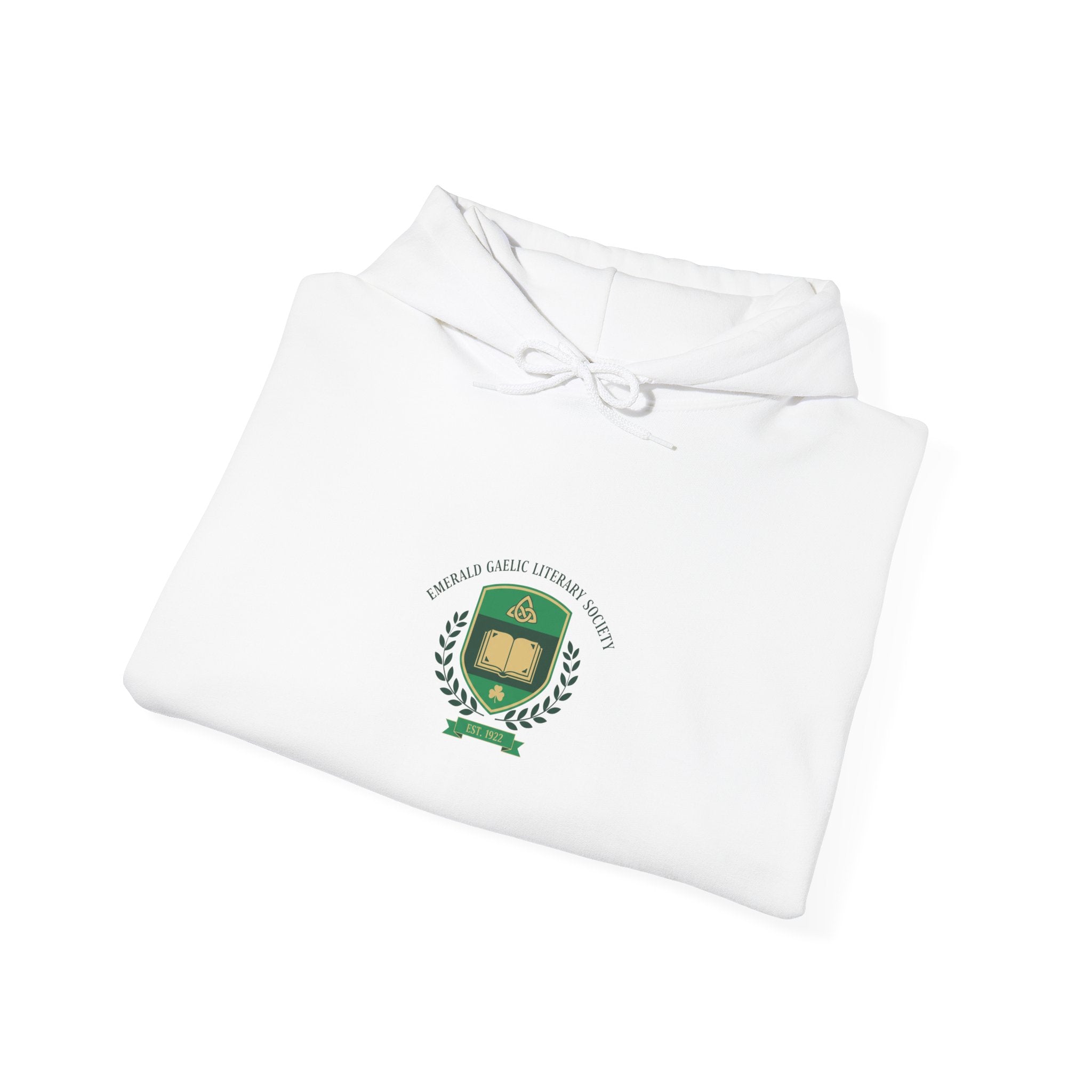 Celtic Crest Gaelic Library Hoodie | Irish Heritage Logo, Celtic Knot